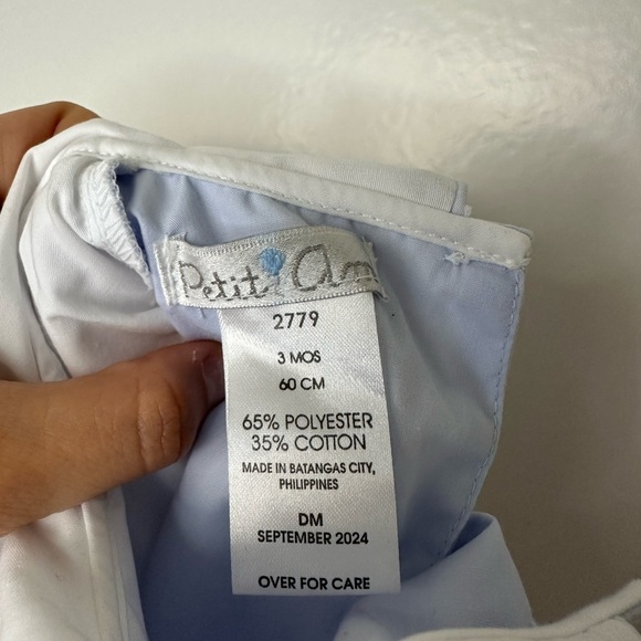 Petit Ami Baby Boys Smocked Shortall Size 3mo - Picture 6 of 6